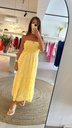 Smock Dress Broderie Pastel Yellow