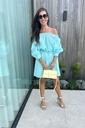 Off Shoulder Dress Emma Aqua