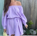 Off Shoulder Dress Emma Peach
