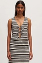 Vest Olympe Stripe Black Cream