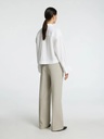 Astha LS Cropped Boxy Shirt Bright White