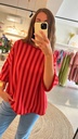 Sweatshirt Striped Red