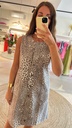 Denim Dress Leopard