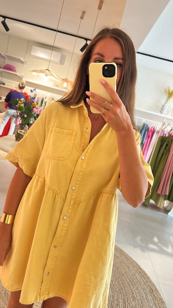 Denim Dress Jenka Yellow