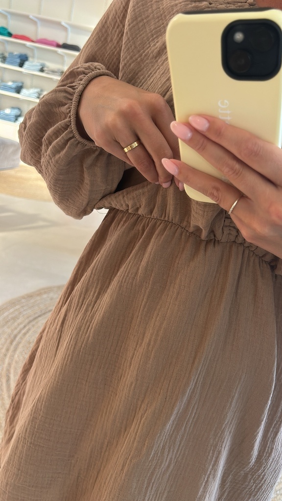 Short Tetra Dress Mocca