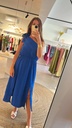 Long Dress One Shoulder Cobalt