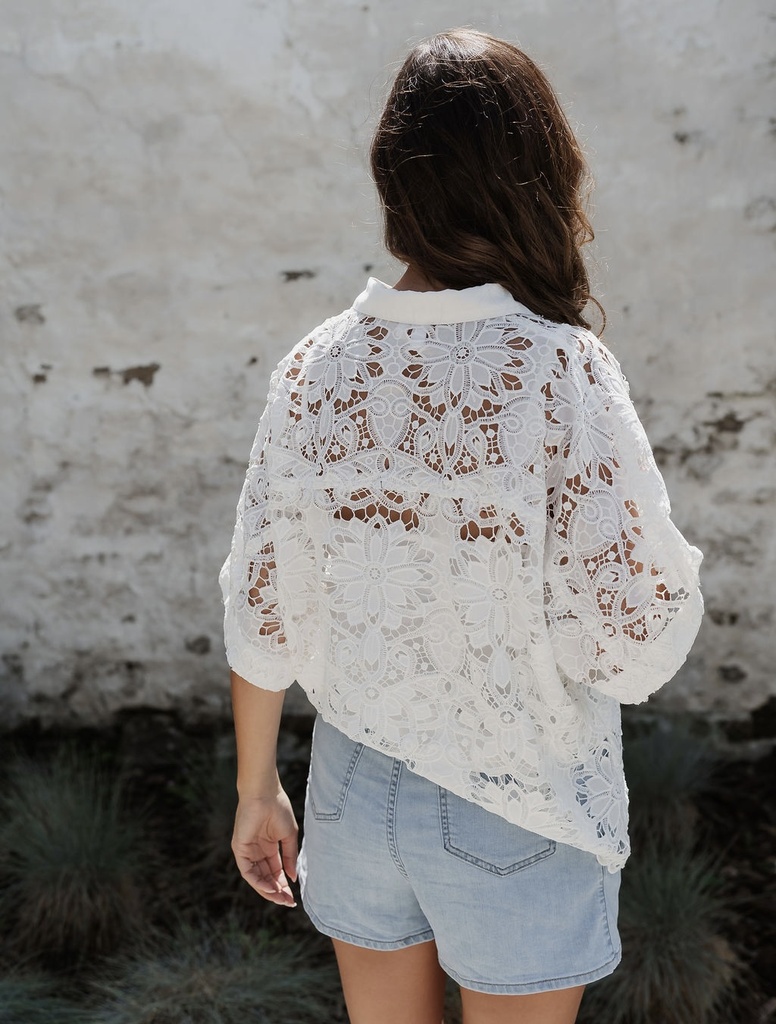 Shirt Milvo 2/4 Star White