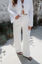 Denim Pants Dad Fit White