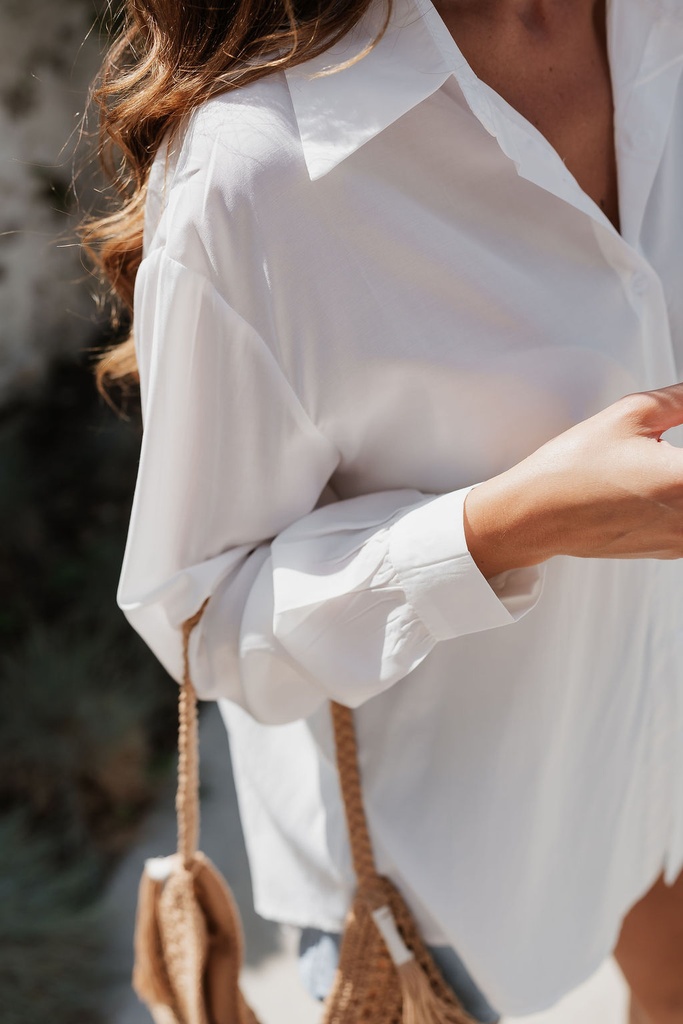 Blouse Silky White