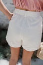 Short Bianca Linen White