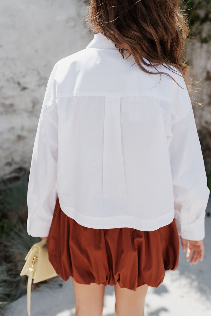 Lisa Mini Balloon Skirt Brown