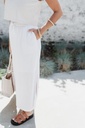 Viva HW Ankle Skirt white