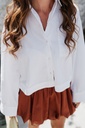 Astha Cropped Boxy Shirt Bright White