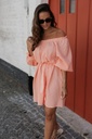 Off Shoulder Dress Emma Peach