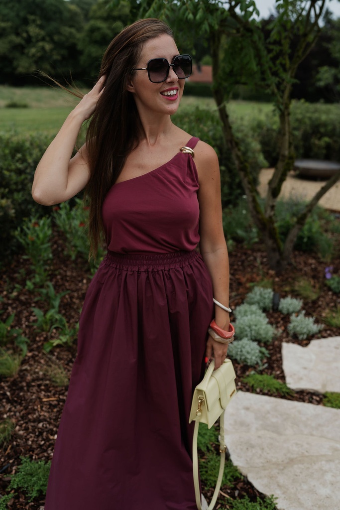 Long Skirt Louise Burgundy
