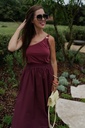 Long Skirt Louise Burgundy