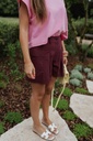 Short Rosie Burgundy