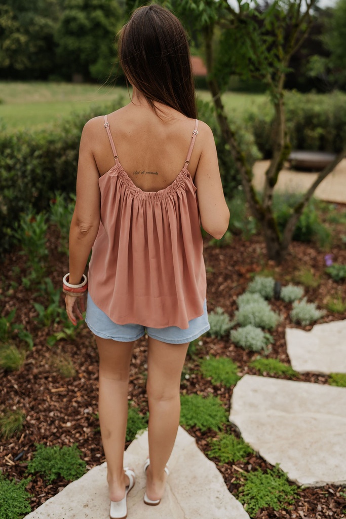 Strap Top Leonce Vieux Rose