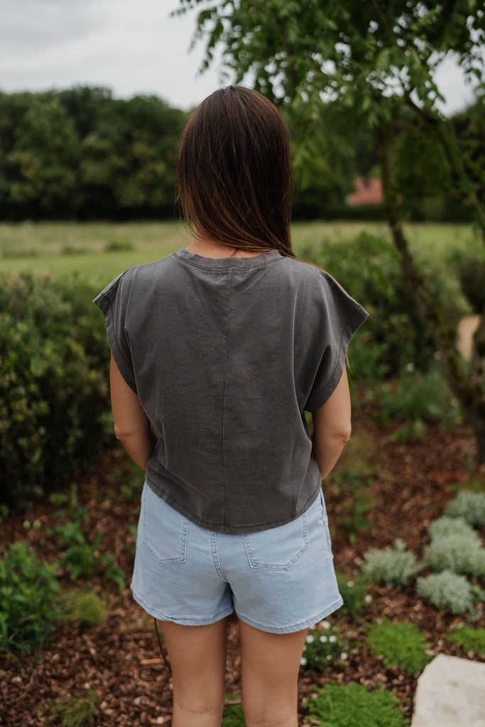 Cropped Top Grey