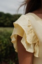 Maxi Open back dress yellow
