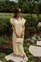 Maxi Open back dress yellow