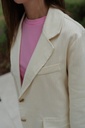 Blazer Striped Pastel Yellow