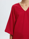 3/4 V-Neck Top Amida Red