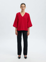 3/4 V-Neck Top Amida Red