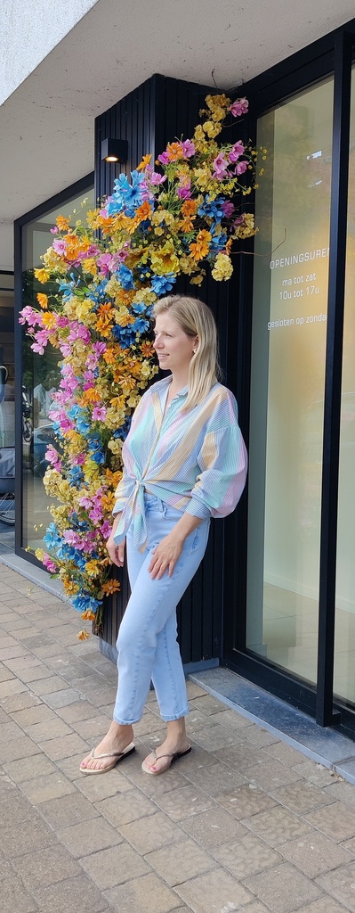 Striped Blouse Pastel