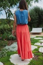 Maxi skirt coral