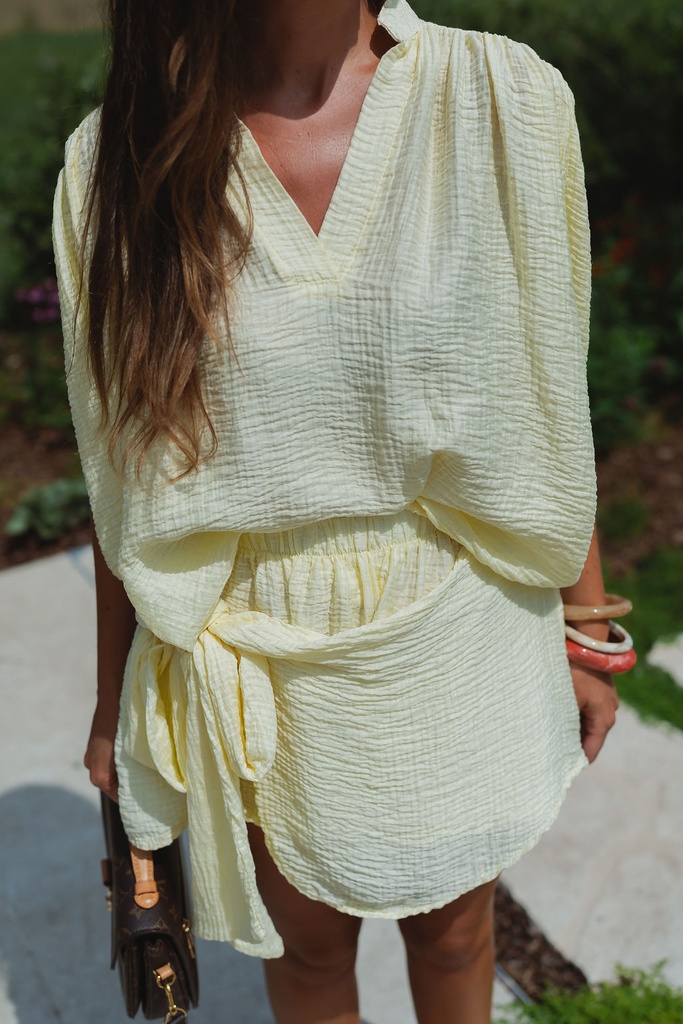 Skort Emma Pastel Yellow
