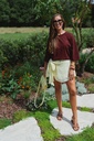 T-shirt burgundy
