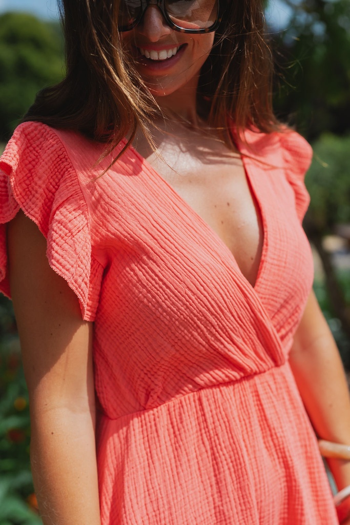 Short Coral dress