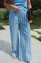 Striped pants blue