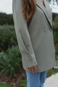 Blazer with belt tilleuil