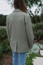 Blazer with belt tilleuil