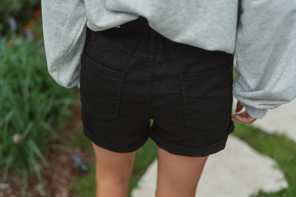 Denim Short Black