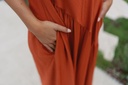 Maxi Strap Jumpsuit Terracotta