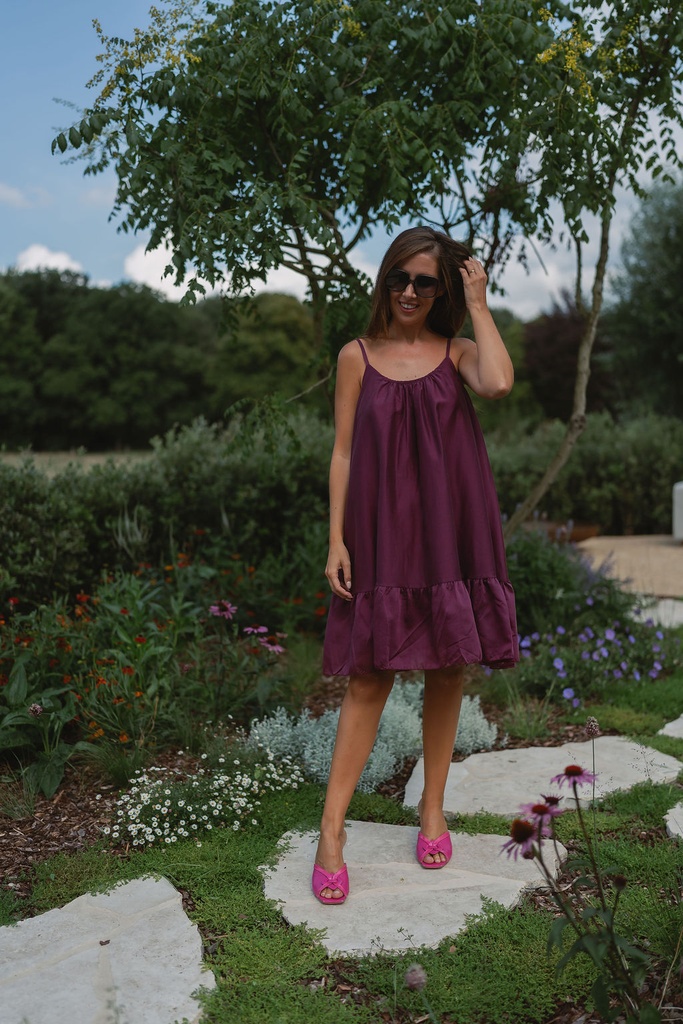Mini dress burgundy