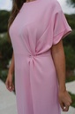 Shirt Dress Ella knot pink