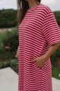 Shirt Dress Striped pink