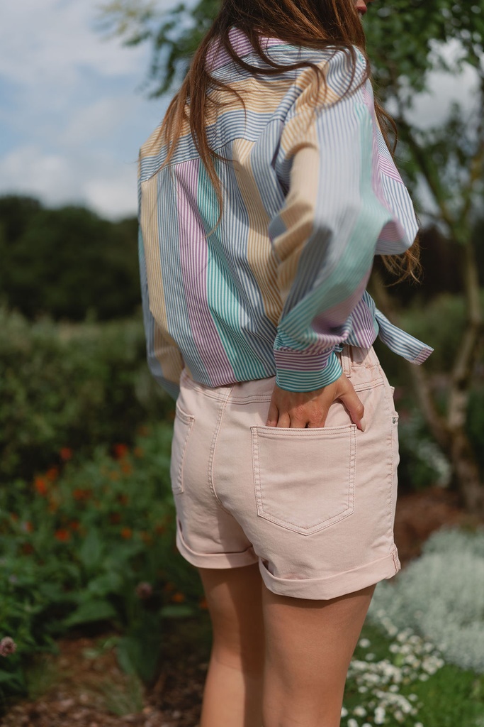 Striped Blouse Pastel