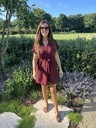 Nomi Dress Short Burgundy