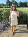 Denim dress beige