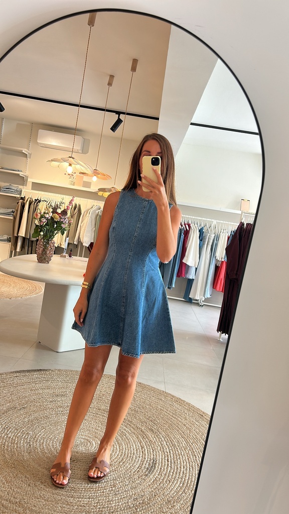 Nirina Denim Dress Blue