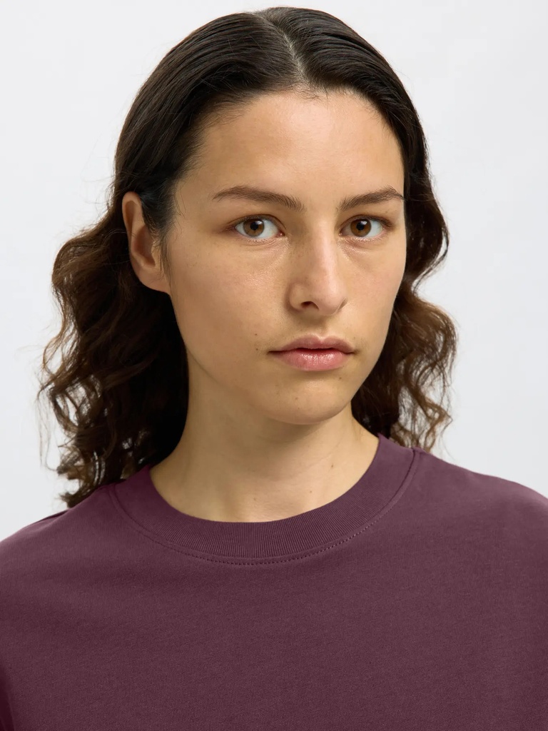 Essential Boxy Tee Fig