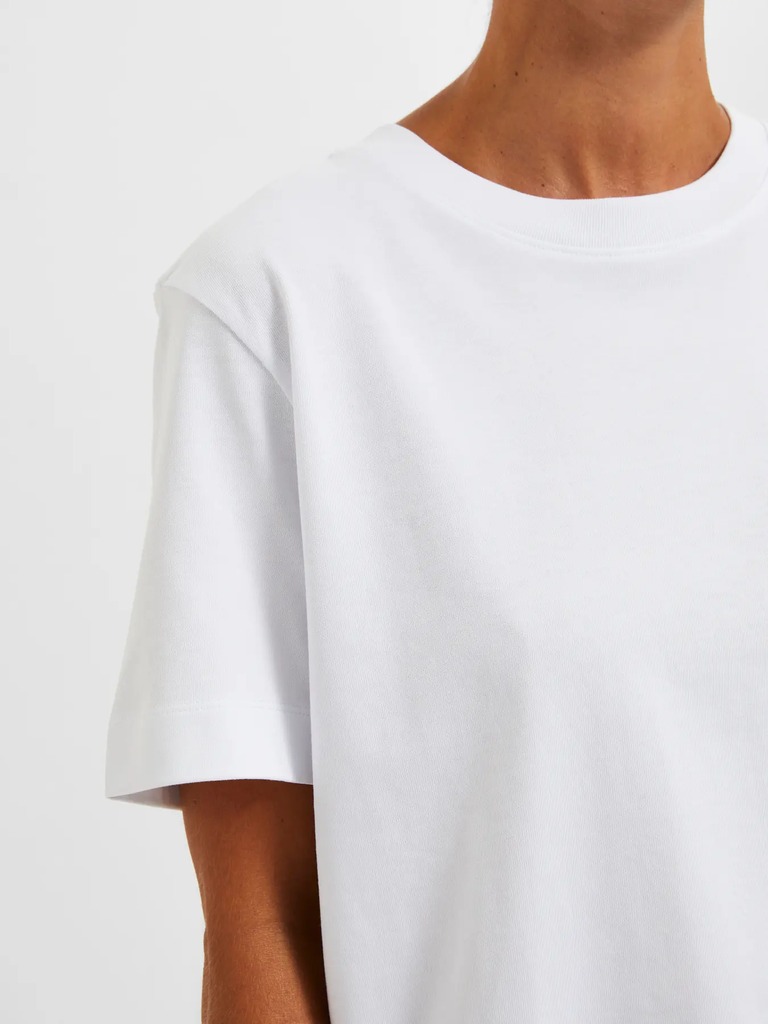 Essential Boxy Tee Bright White