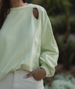 Cutout Sweatshirt Lime