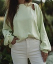 Cutout Sweatshirt Lime
