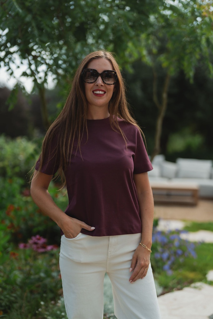 Essential Boxy Tee Fig